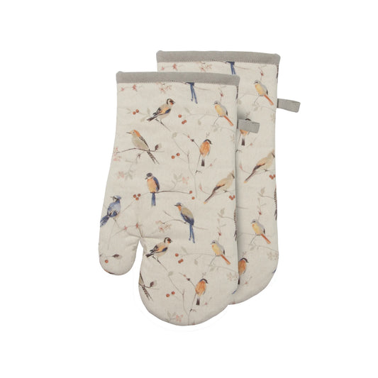 Birds Oven Mitt Set Of 2