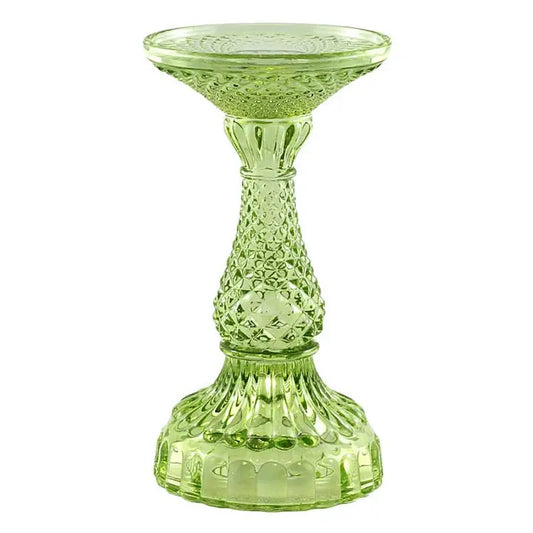 Bella Pillar Candle Holders – Lime