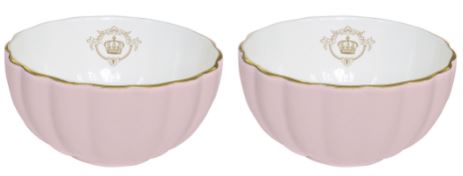 Royale Set of 2 Bowls 12cm, Pink