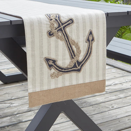 Anchor Table Runner Natural