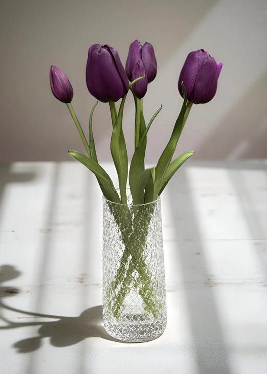 18" FRESH TOUCH PURPLE DAY DREAM TULIP BUNDLE
