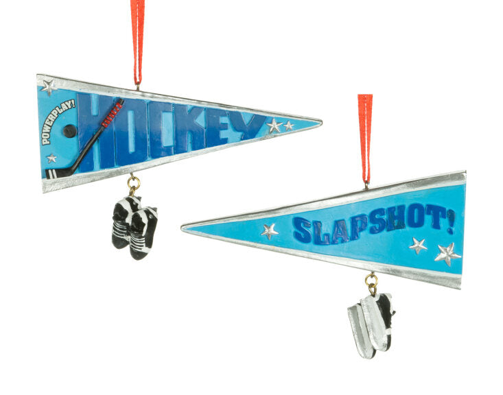 Hockey Pennant Ornament