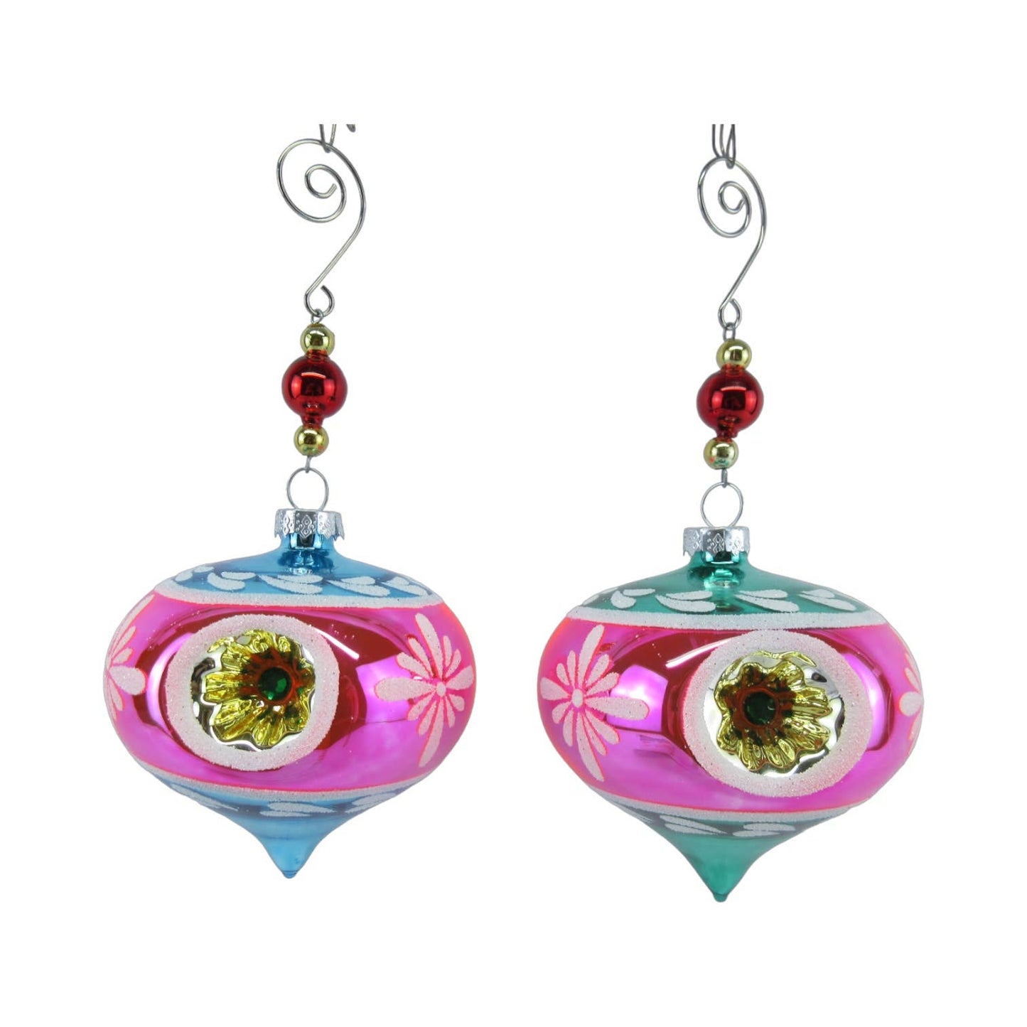 Pink Vintage Ornament (Set of 2)