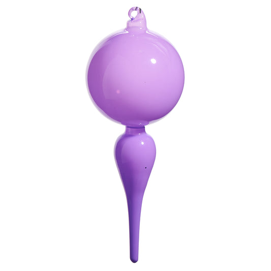 8" Bright Purple Finial Ornament