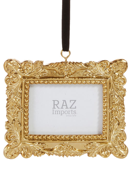 6" Vintage Photo Frame Ornament.