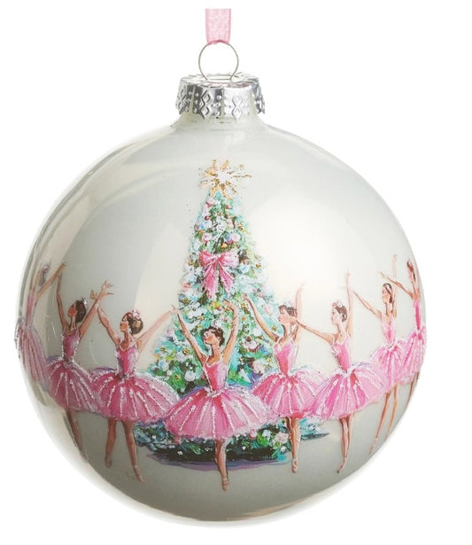 5" Christmas Ballet Ball Ornament