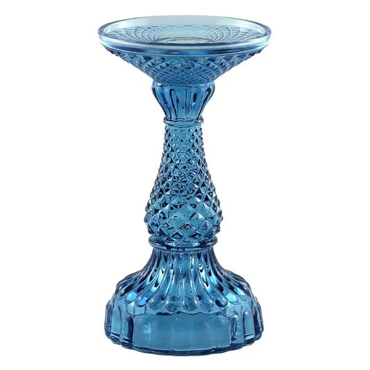 Bella Pillar Candle Holders – True Blue
