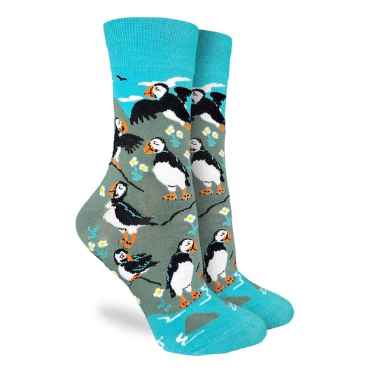 Women's Puffins Socks: Shoe Size 5-9