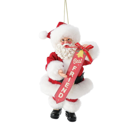 Best Friend Santa Ornament