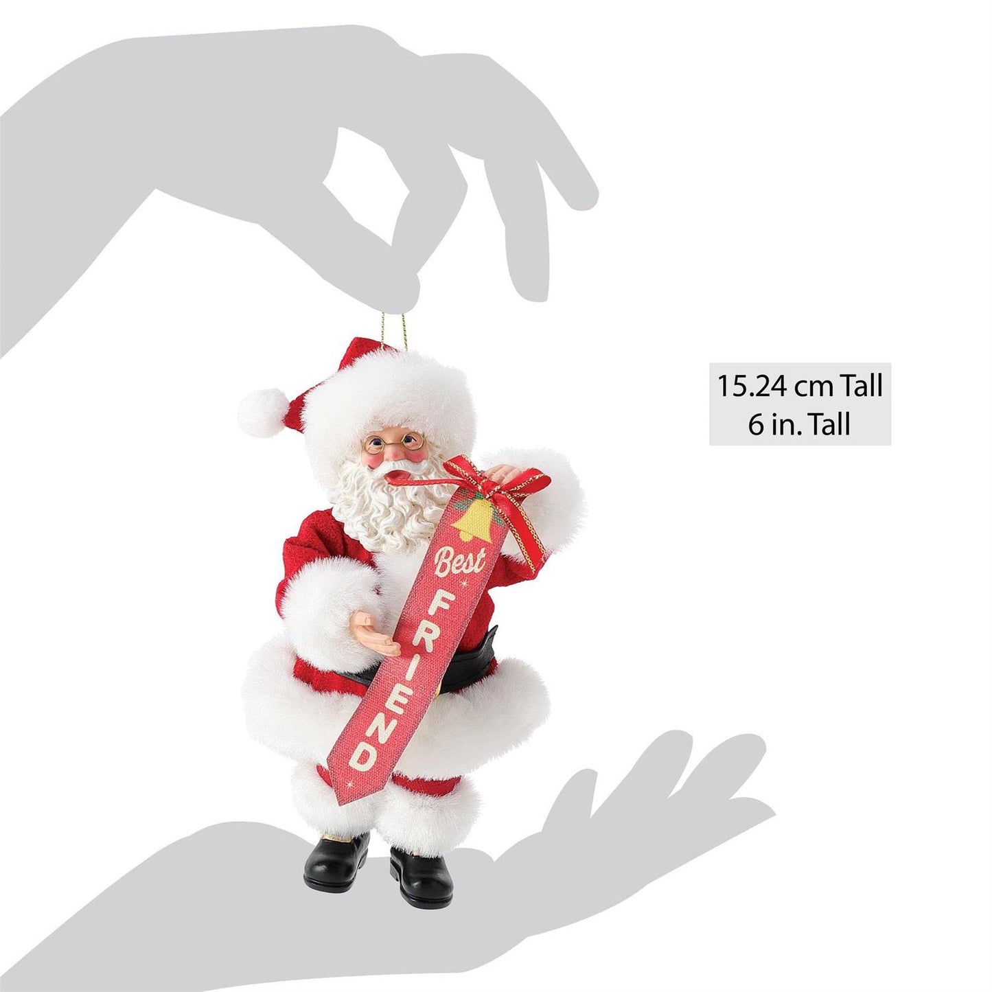 Best Friend Santa Ornament