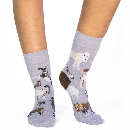 Women's Ponies Socks: Shoe Size 5-9