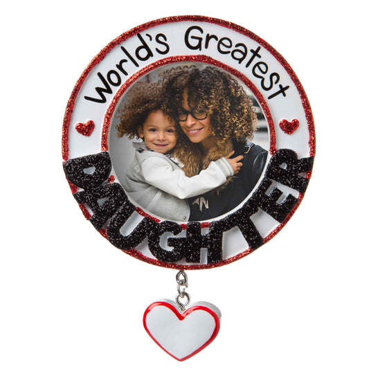 World's Greatest Daughter Picture Frame Ornament