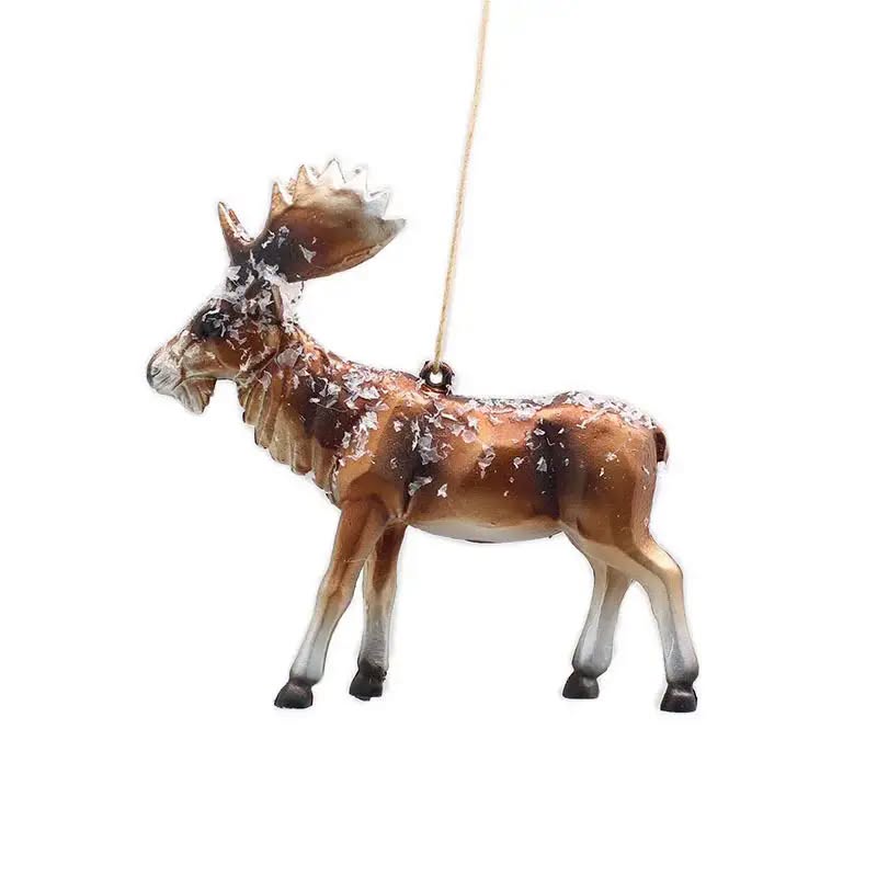 Snowy Moose Ornament