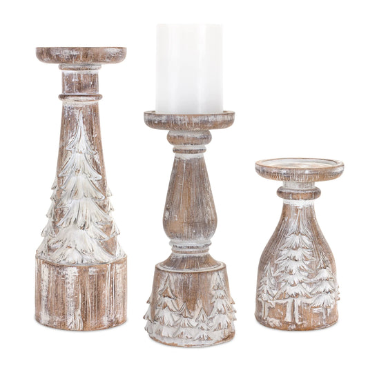 Set of 3 Beautiful Pillar Candle Holders