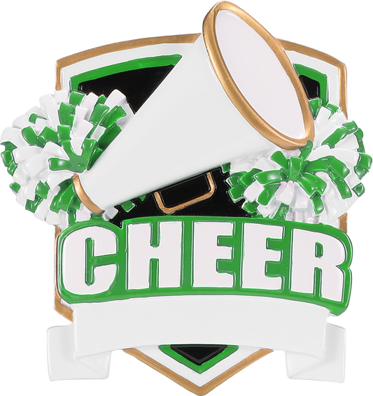 Cheer Shield Personalized Ornament