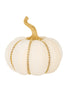 Off White Pumpkin Accent with Bejeweled Ribs