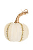 Off White Pumpkin Accent with Bejeweled Ribs