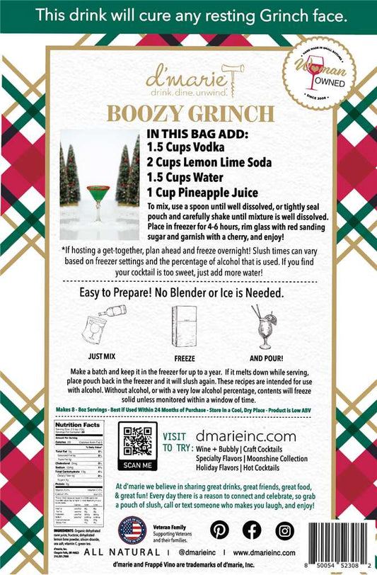 Boozy Grinch Mix - Ready-To-Freeze Cocktail