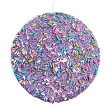 ORNAMENT, MACARON 3.5″ W/COLORFUL SPRINKLES, GLITTER