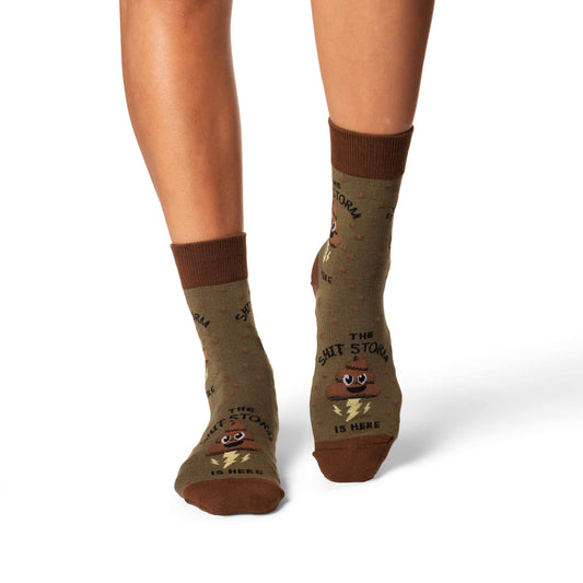 Women's Shit Storm Socks: Shoe Size 5-9