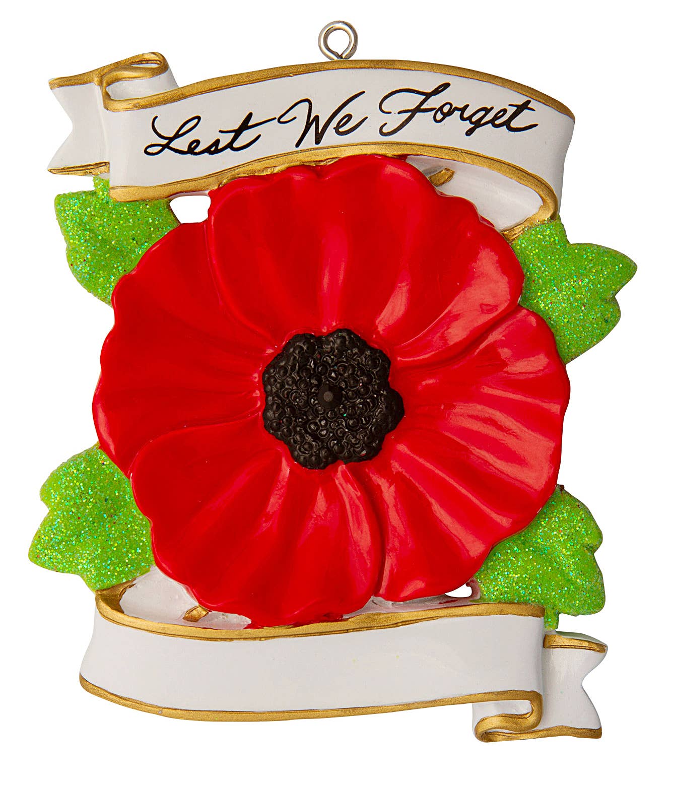 Canadian Poppy Personalized Ornament