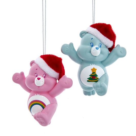 Care Bears™ With Santa Hat Ornaments, Set of Two.