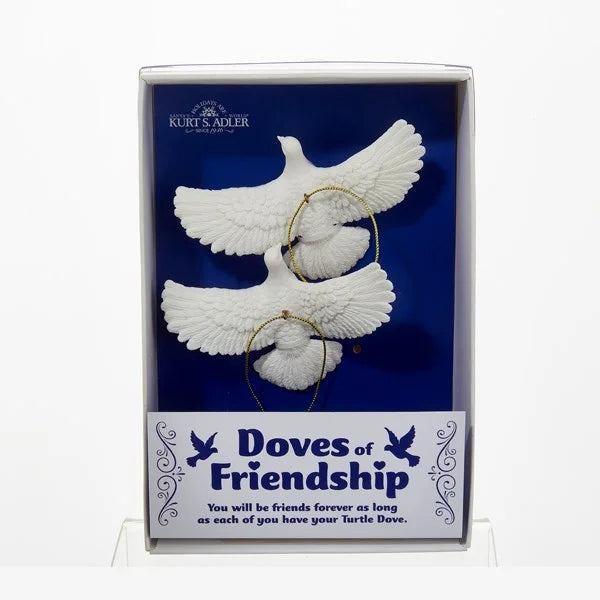 Friendship Dove Ornaments, 2-Piece Box Set
