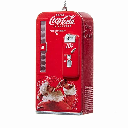 Coca-Cola® Vintage Vending Machine With Santa Ornament