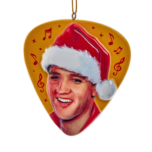 Elvis Presley® 3-D Double Sided Elvis In Santa Hat Ornament