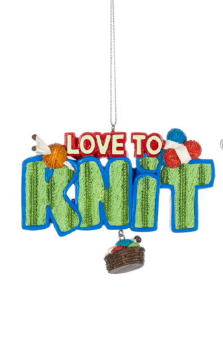 Love to Knit Ornament