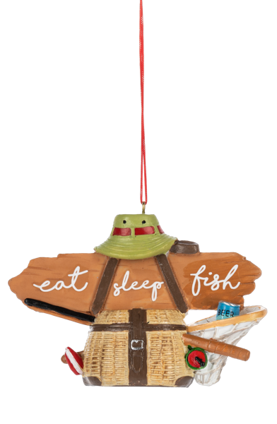 Fishing Ornament - Eat Sleep Fish