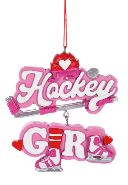 Hockey Girl Ornament