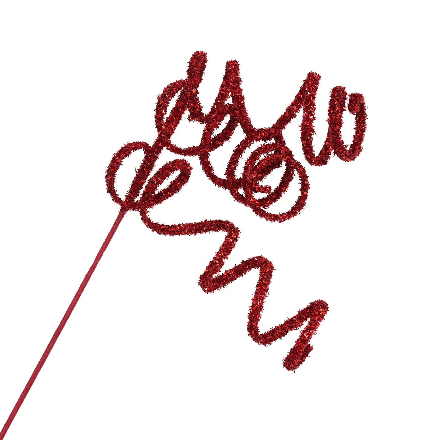 SPRAY CURL HANGING RIBBON RED 26" TINSEL