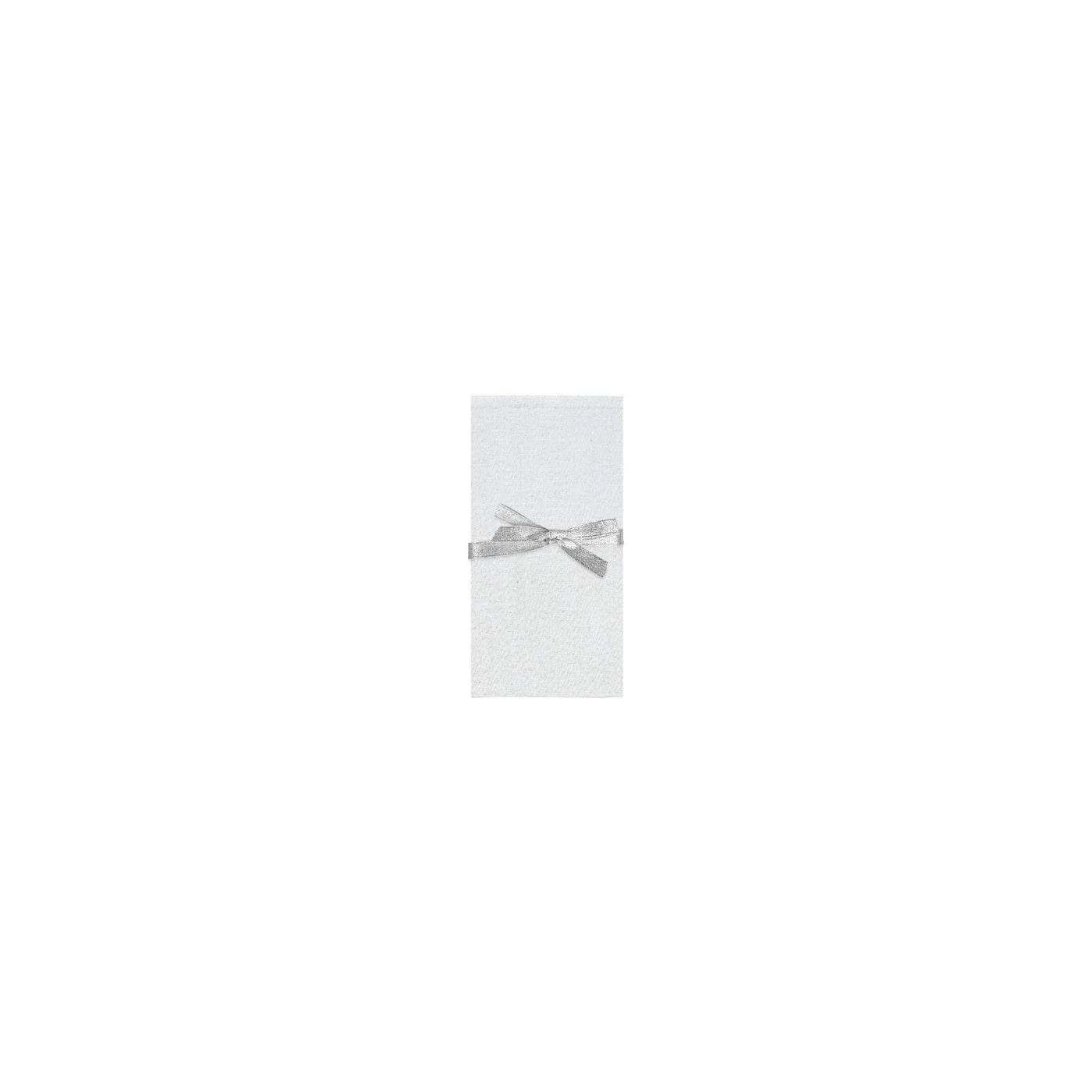 Frosted Shimmer Napkin Set of 4 White