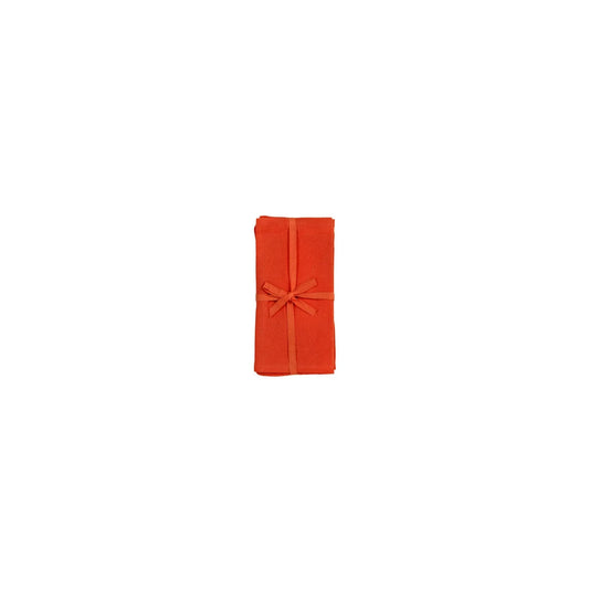Oversized Solid Napkin Set of 4 Tangerine