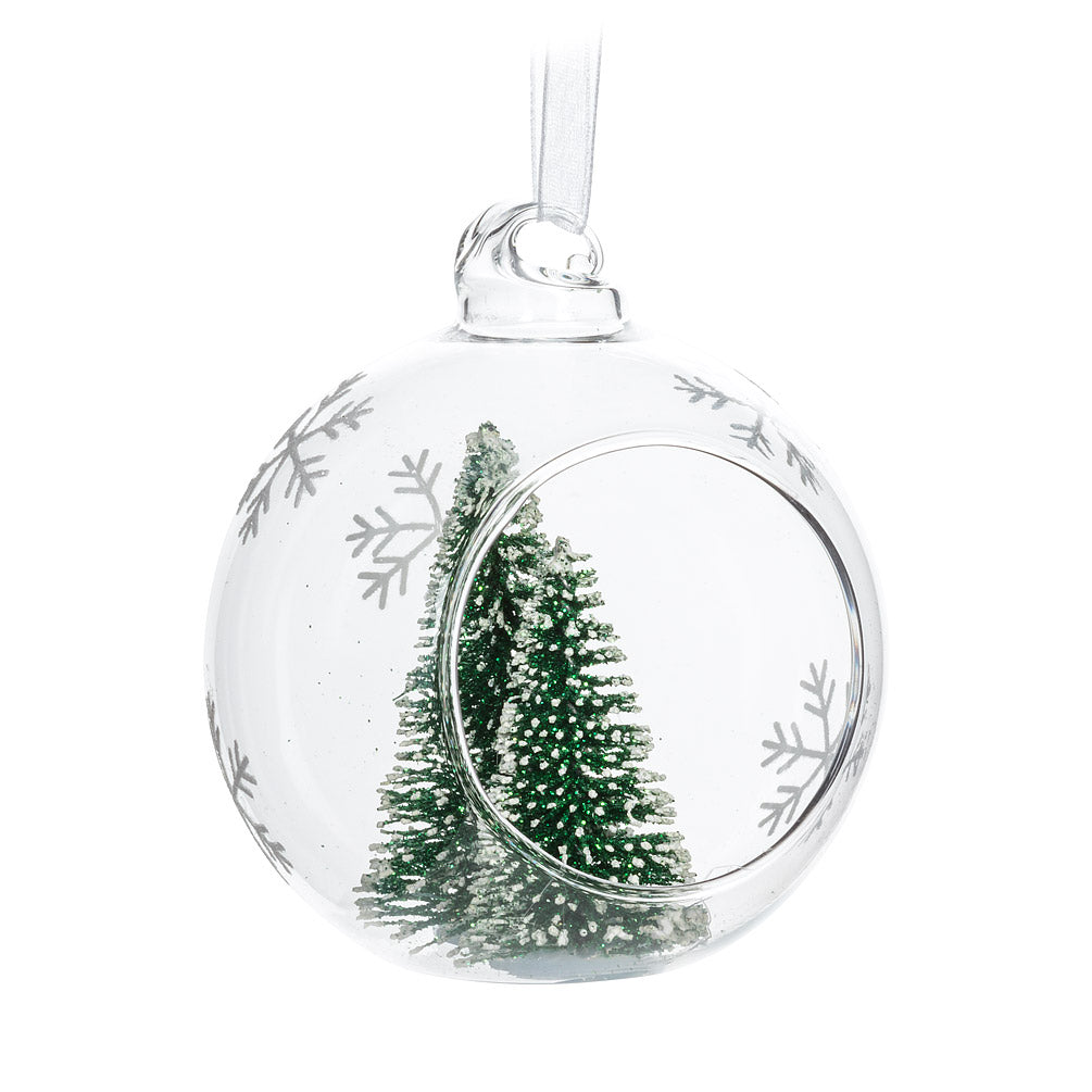 Brush Tree Open Ball Ornament CHRISTMAS 1497