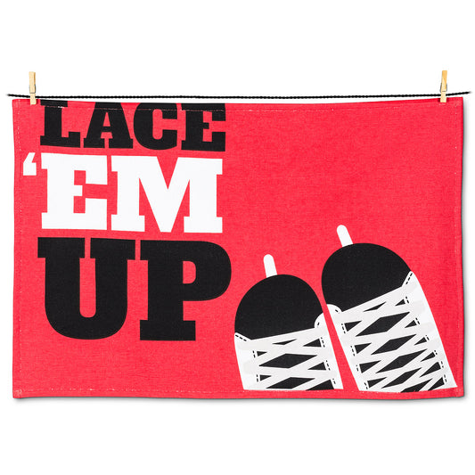 Lace 'Em Up Terry Towel-18x28"L