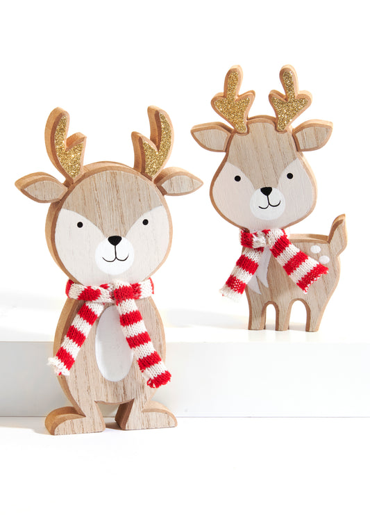 Wood Xmas Décor Set/2