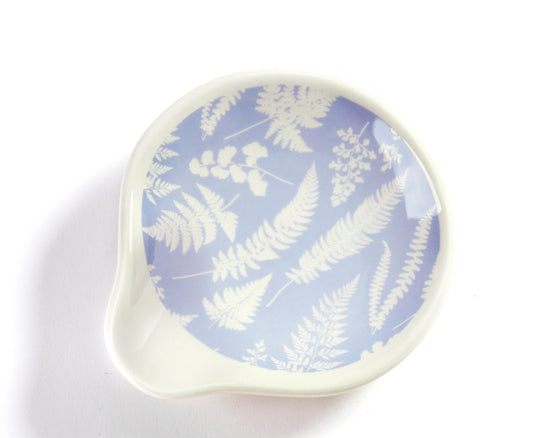 Blue Floral Spoon Rest
