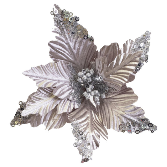 POINSETTIA SILVER 10"