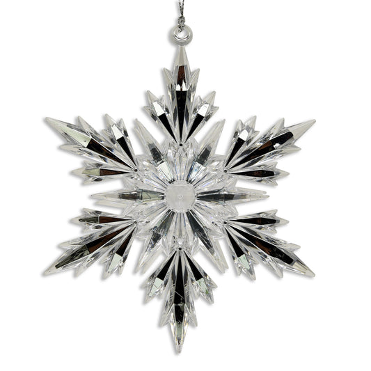 Clear and Silver Snowflake