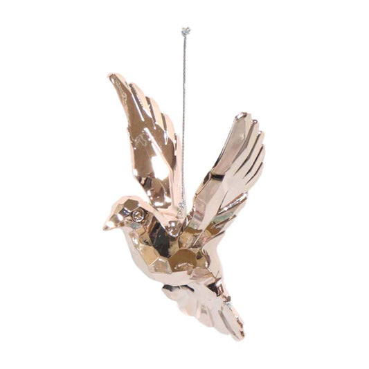 FLYING DOVE 5″ SHINY ROSE GOLD.