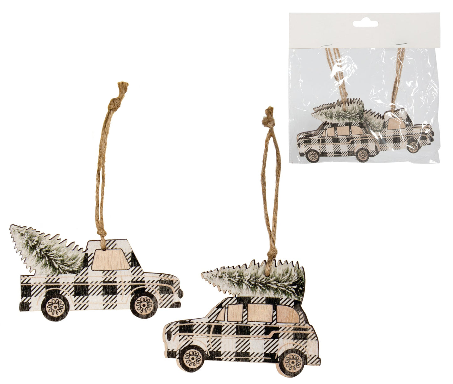 ORN-BLK/WHT CAR (SET4)