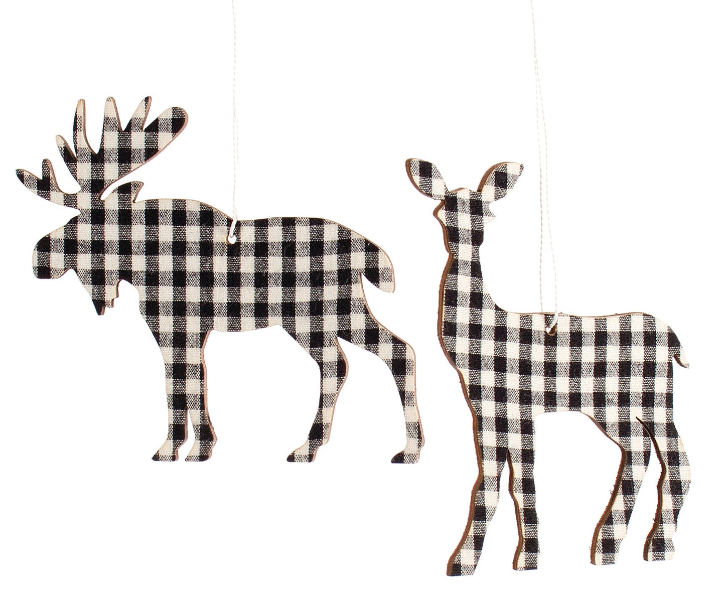 ORN-W/BLK WOOD (SET 2)