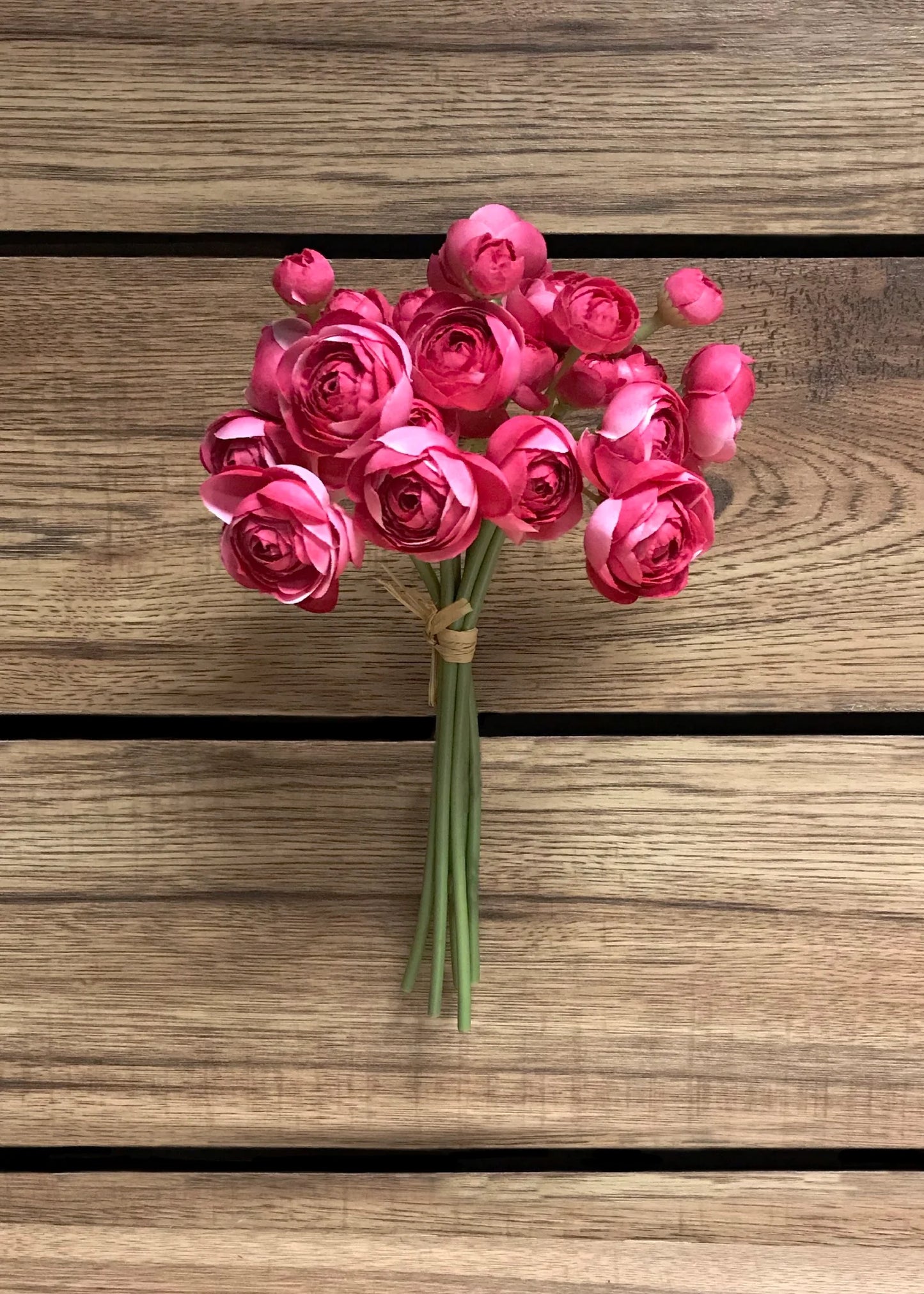 11" HOT PINK RANUNCULUS