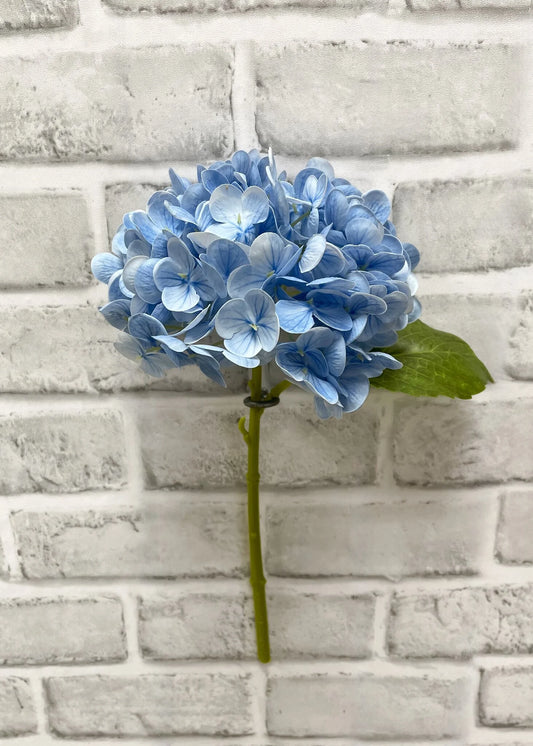 12" LIGHT BLUE FRESH TOUCH HYDRANGEA STEM