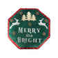 Merry & Bright Shaped Cushion Green