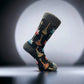 Rock & Roll Musical socks : Brown Guitar