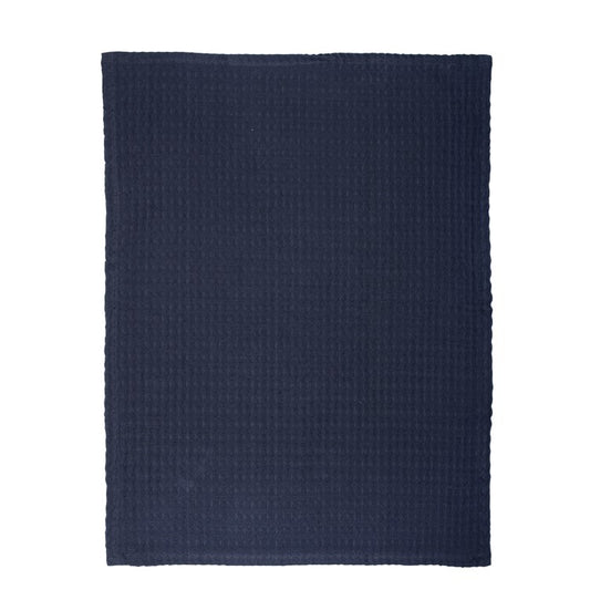 Jumbo Waffle Single Kitchen Towel Navy