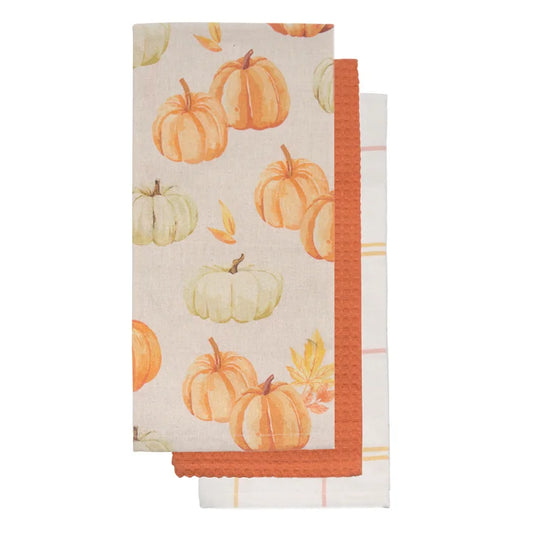 Pumpkin Patch Tea Towel Set Of 3
